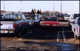 Alas!  A parking spot!