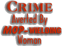 Crime averted by mop-wielding woman